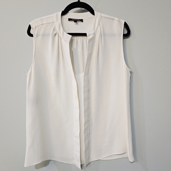 Derek Lam Tops - Derek Lam Ivory Silk Sleeveless Blouse | 100% Silk